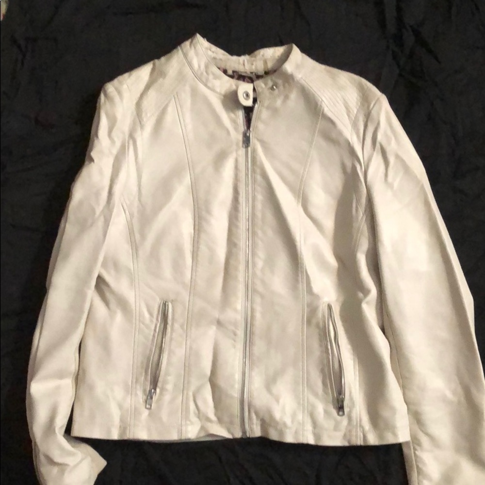 White Leather Jacket